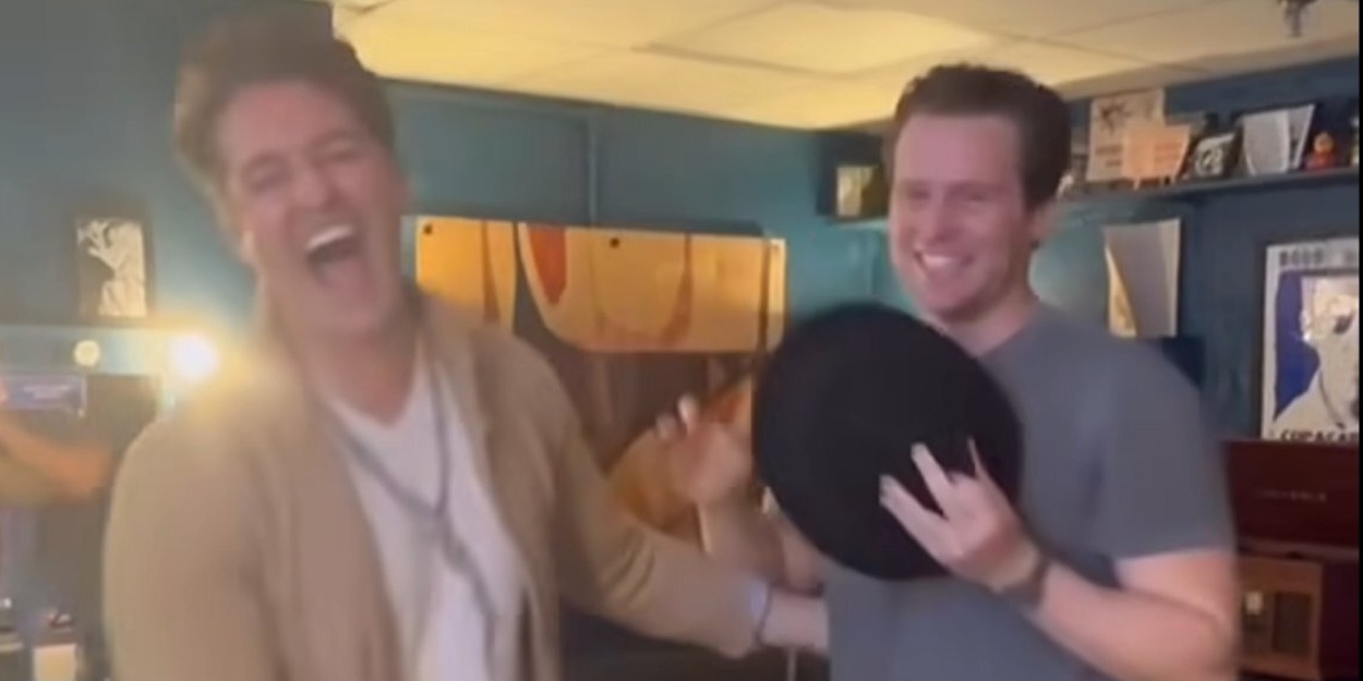 Jonathan Groff Passes the Fedora To New JUST IN TIME Star Matthew Morrison Jonathan Groff Passes the Fedora To New JUST IN TIME Star Matthew Morrison