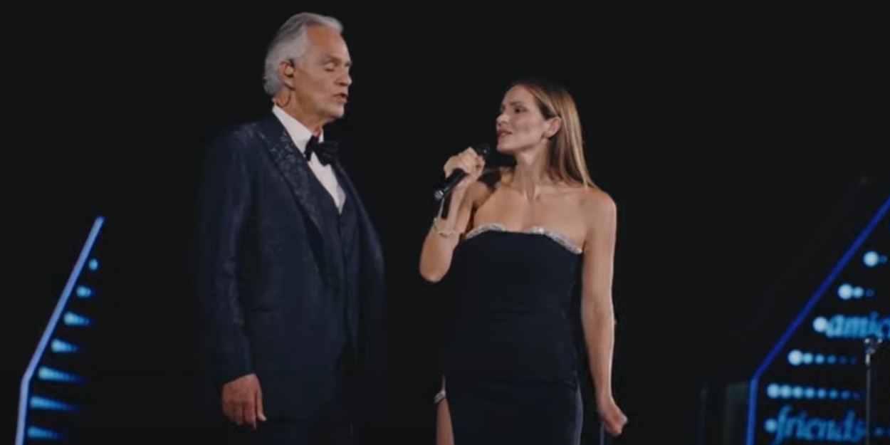 Video: Katherine McPhee and David Foster Join Andrea Bocceli for 'Can't Help Falling In Lo Photo