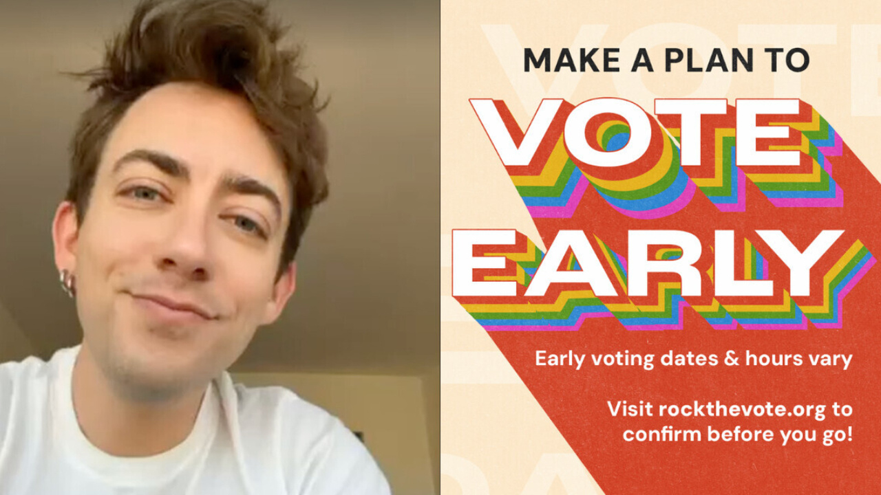 Video: THE ROCKY HORROR SHOW Star Kevin McHale Reminds You to Vote Early With Rock… Video