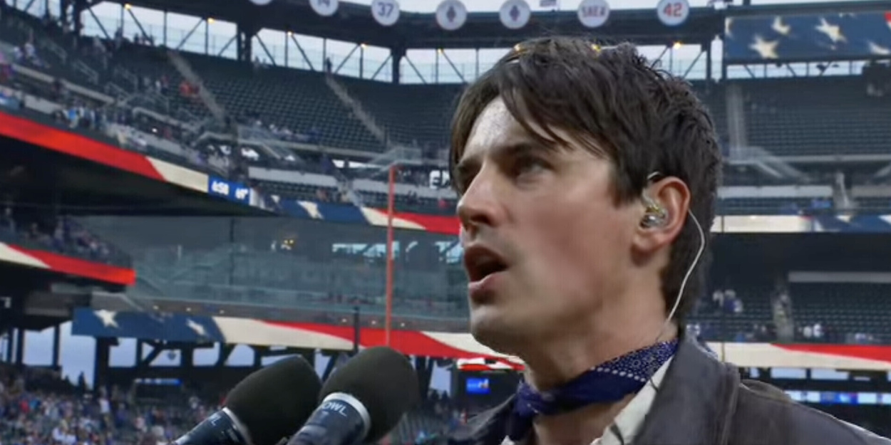 Reeve Carney Sings the National Anthem for the New York Mets Reeve Carney Sings the National Anthem for the New York Mets