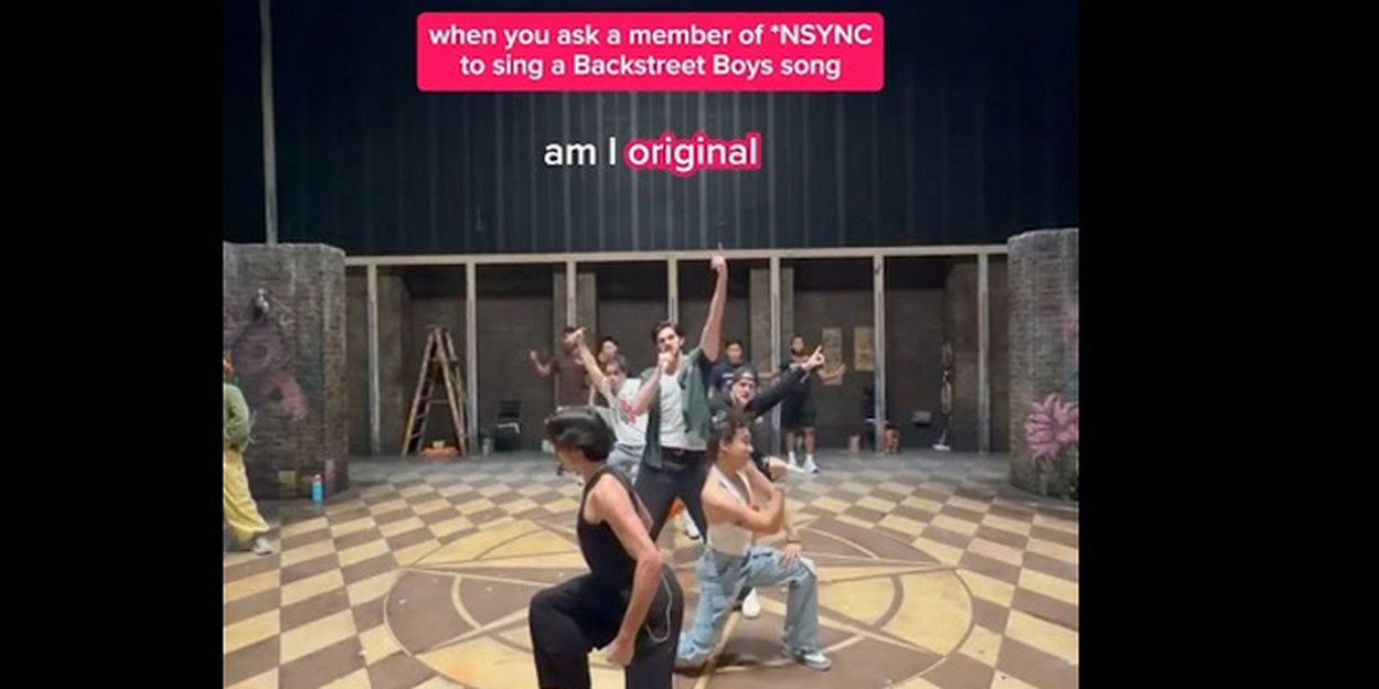 *NSYNC’s Joey Fatone Sings Backstreet Boys at & JULIET National Tour Soundcheck in Orlando *NSYNC’s Joey Fatone Sings Backstreet Boys at & JULIET National Tour Soundcheck in Orlando