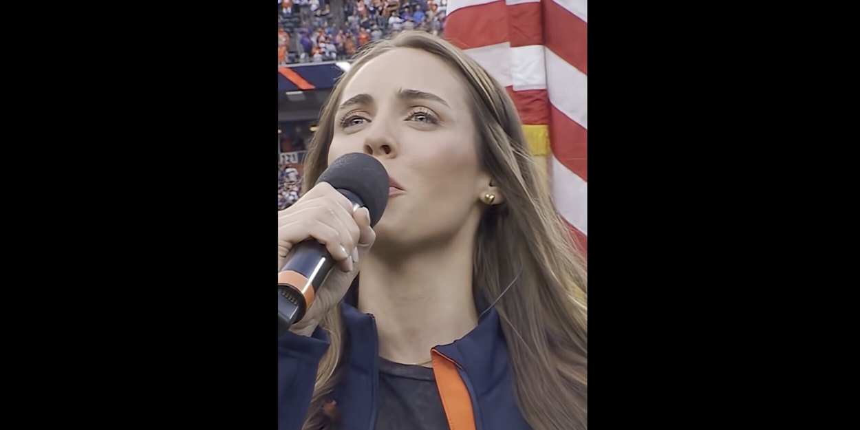 broadwayworld.com - Joshua Wright - Video: THE OUTSIDERS' Emma Hearn Sings Anthem at Broncos Game in Denver