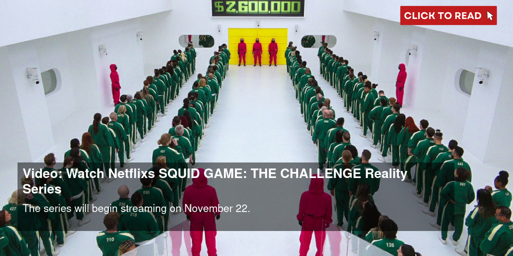 Netflix's Squid Game reality show premieres on November 22