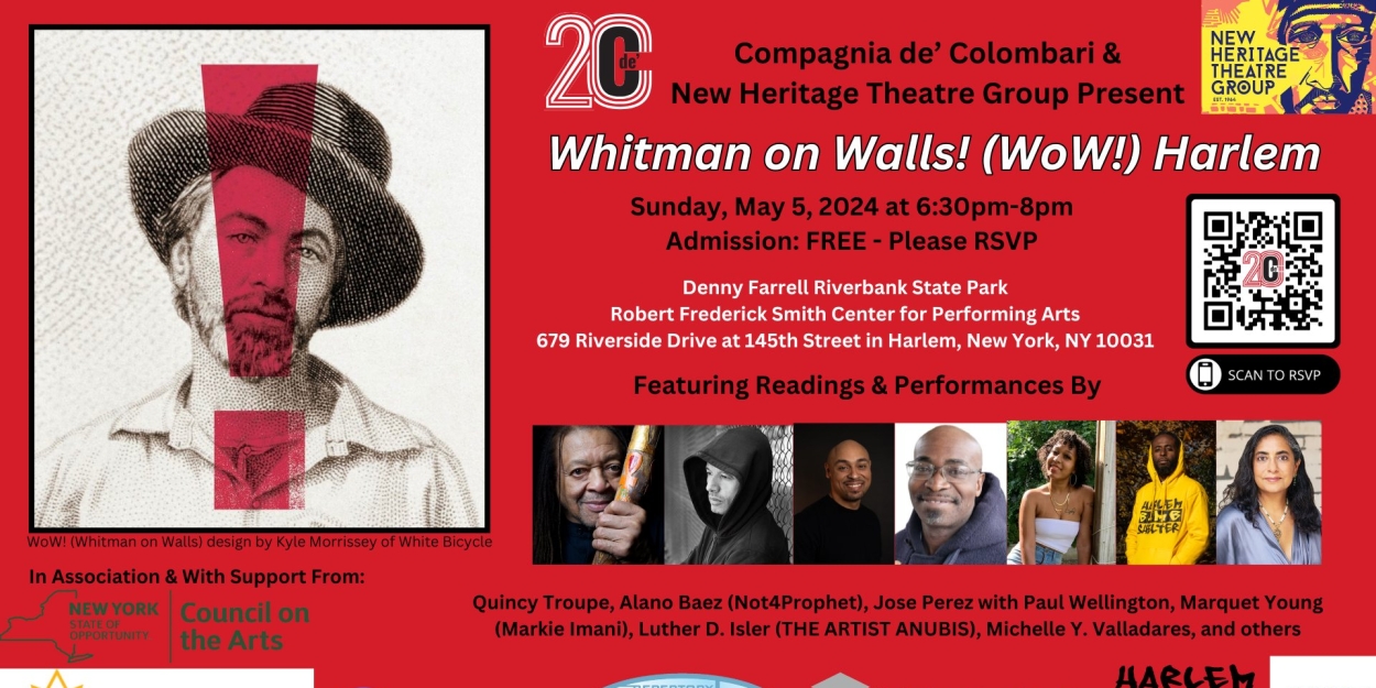 WHITMAN ON WALLS! (WoW!) HARLEM Comes To Riverbank State Park  Image