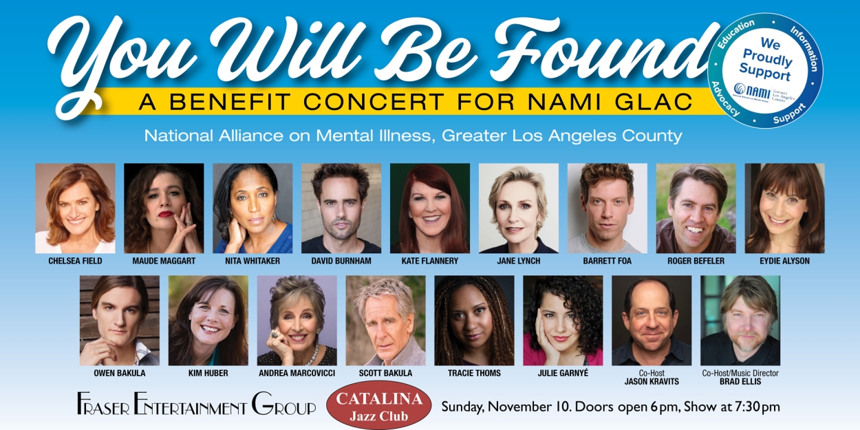 YOU WILL BE FOUND Benefit Concert Set For Next Month  Image