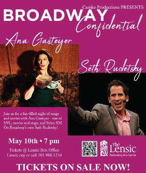 BROADWAY CONFIDENTIAL Comes to Santa Fe in May With Ana Gasteyer and Seth Rudetsky Image