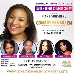Nicky Sunshine Hosts Ladies Night Comedy Show at Comedy In Harlem 