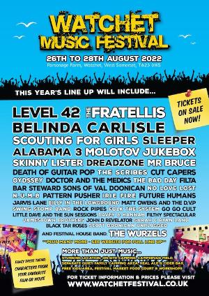 Fratellis & Level 42 To Headline! Watchet Festival 2022 Image