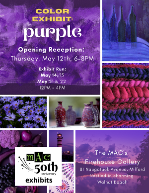 Milford Arts Council's Purple Exhibition Opens At The Firehouse Gallery  Image