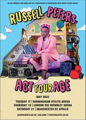 Canadian Comedian Russell Peters To Play The UK As Part Of His ACT YOUR AGE World Tour Image