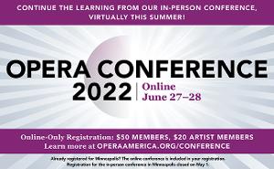 Over 600 Opera Professionals And Artists To Attend Opera Conference 2022, May 18‒21 In Minneapolis Image