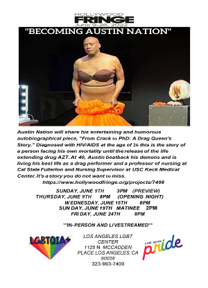 Austin Nation Brings FROM CRACK TO PHD to Renberg Theatre at the Los Angeles LGBT Center Image