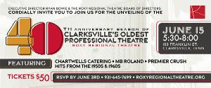 Roxy Regional Theatre To Unveil 40th Anniversary Season On June 15 