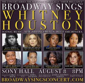 Shoshana Bean, Aisha Jackson, Alex Newell And More Join The Lineup For BROADWAY SINGS WHITNEY HOUSTON  Image