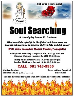 Palm Beach Institute for the Entertainment Arts Premieres Hilarious New Comedy SOUL SEARCHING 