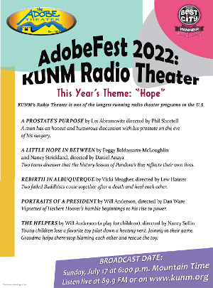 The Adobe Theater in Association With KUNM Radio Theatre Presents ADOBEFEST Next Month 