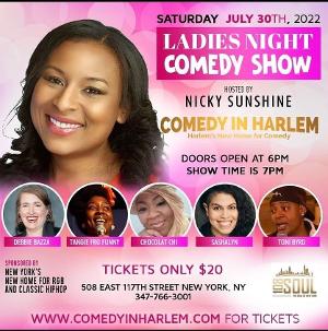 Nicky Sunshine Hosts 'Ladies Night Comedy Show'  at Comedy in Harlem This Weekend  Image