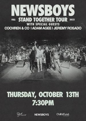 Coral Springs Center For The Arts To Present NEWSBOYS: Stand Together Tour, October 13 