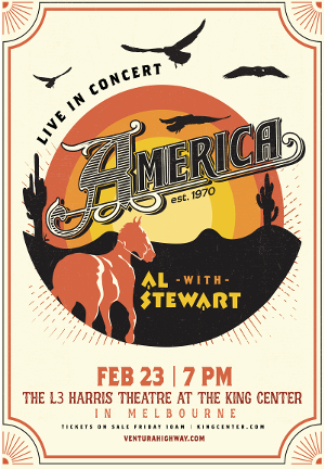 King Center to Present America With Special Guest Al Stewart, February 2023 Image