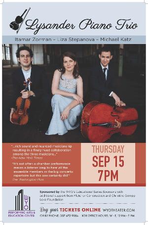 The WYO's Educational Series Opens with Lysander Piano Trio 