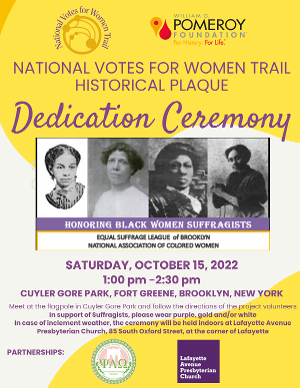 Brooklyn To Honor Black Woman Suffragists at Cuyler-Gore Park In Fort Greene 