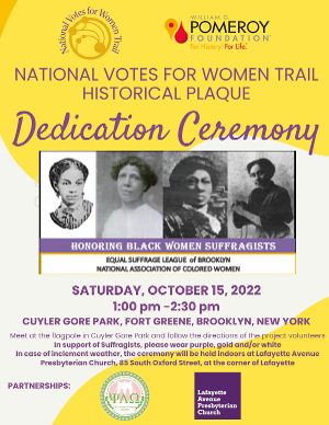 Brooklyn To Honor Black Woman Suffragists at Cuyler-Gore Park In Fort Greene  Image