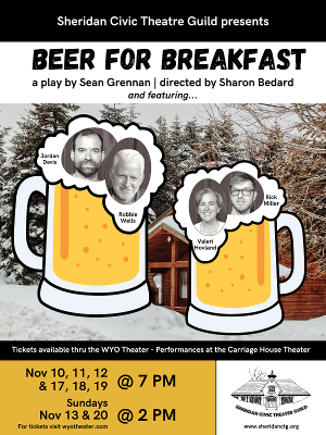 Civic Theatre Guild Kicks Off Season With Comedy BEER FOR BREAKFAST 