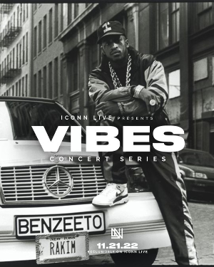Tickets Are On Sale Now For Vibes Concert Series Featuring Rakim At Sony Hall Image
