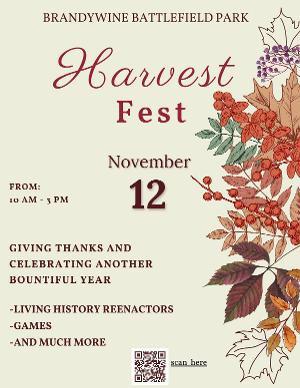 Harvest Fest Comes to Brandywine Battlefield Park This Month 
