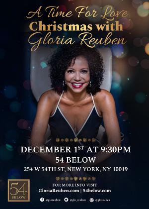 54 Below to Present TIME FOR LOVE: CHRISTMAS WITH GLORIA REUBEN in December 
