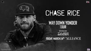 Chase Rice Brings Way Down Yonder Tour To The Alliance, March 2023 