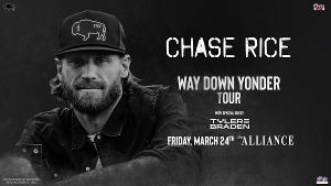Chase Rice Brings Way Down Yonder Tour To The Alliance, March 2023 Image