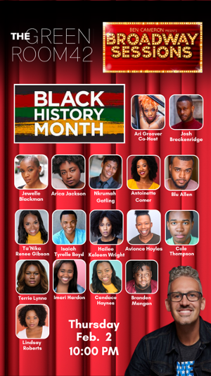 BROADWAY SESSIONS to Celebrate Black History Month in February Image
