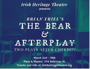 The Irish Heritage Theatre to Present Brian Friel's THE BEAR AND AFTERPLAY in March 