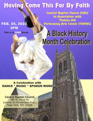 Thelma Hill Performing Arts Center to Present HAVING COME THIS FAR BY FAITH This Month Image