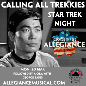 George Takei Will Host a STAR TREK Night in Conjunction With ALLEGIANCE in London Image