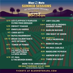 Blue Note Napa Announces 2022 Summer Lineup And Expands To New Home In Napa Valley Image