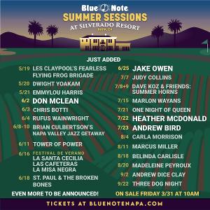 Blue Note Napa Announces Expanded Lineup For 2023 Summer Sessions Concert Season Image