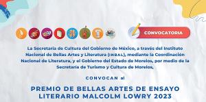 Lanzan Convocatoria Para El Premio Bellas Artes De Ensayo Literario Malcolm Lowry 2023 Image