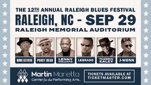 The 12th Annual Raleigh Blues Festival Returns To Raleigh Memorial Auditorium in September 