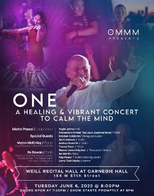 OMMM: A Global Movement To Calm The Mind To Launch At Weill Recital Hall, Carnegie Hall, June 6 