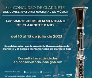 Programan En El Conservatorio Nacional De Música El 3er Concurso De Clarinete Y 1er Simposio Iberoamericano De Clarinete Bajo Image