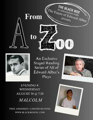 FROM A TO ZOO, Staged Readings Of Edward Albee's Plays, Continues On Wednesday, August 30 
