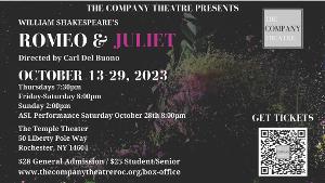 Feuding Families Cry Out For Connection In The Company Theatre's ROMEO & JULIET Image