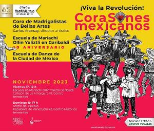 El Coro De Madrigalistas Y La Escuela De Mariachi Ollin Yoliztli Garibaldi Se Unen En El Concierto CoraSones Mexicanos 