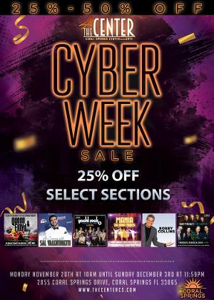 Coral Springs Center For The Arts to Offer Major Ticket Discounts During Black Friday/Cyber Week Sale 
