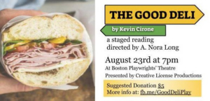 THE GOOD DELI Comes to the Boston Playwrights Theatre  For One Night Only 
