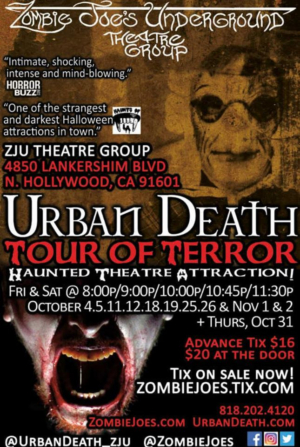 URBAN DEATH TOUR OF TERROR Returns To Los Angeles This Halloween 