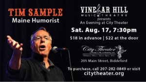 City Theater Hosts An Evening With Maine Humorist Tim Sample Image