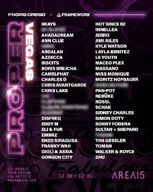 FNGRS CRSSD And Framework Announce Phase One Lineup For Debut Edition Of PROPER Las Vegas Image